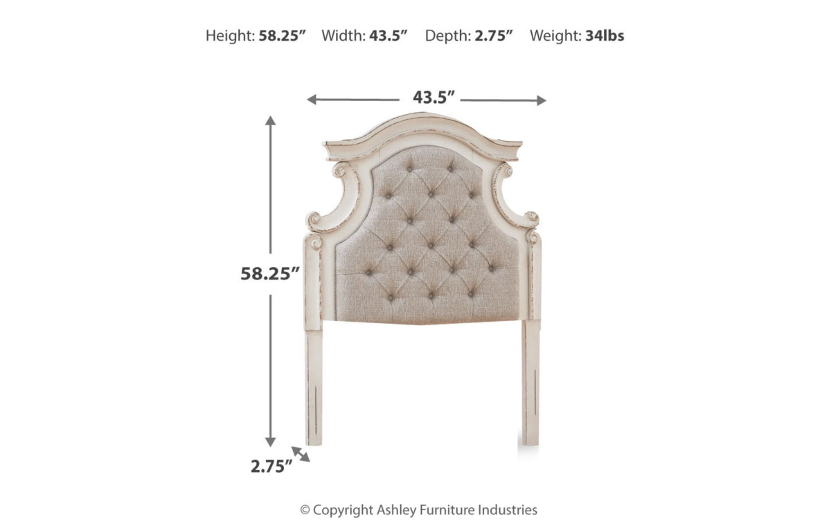 Realyn Twin Upholstered Panel Headboard