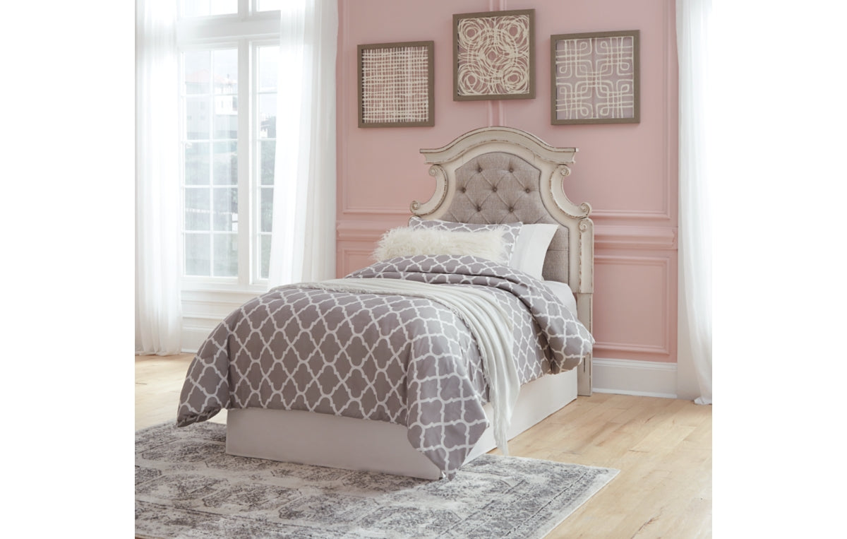 Realyn Twin Upholstered Panel Headboard