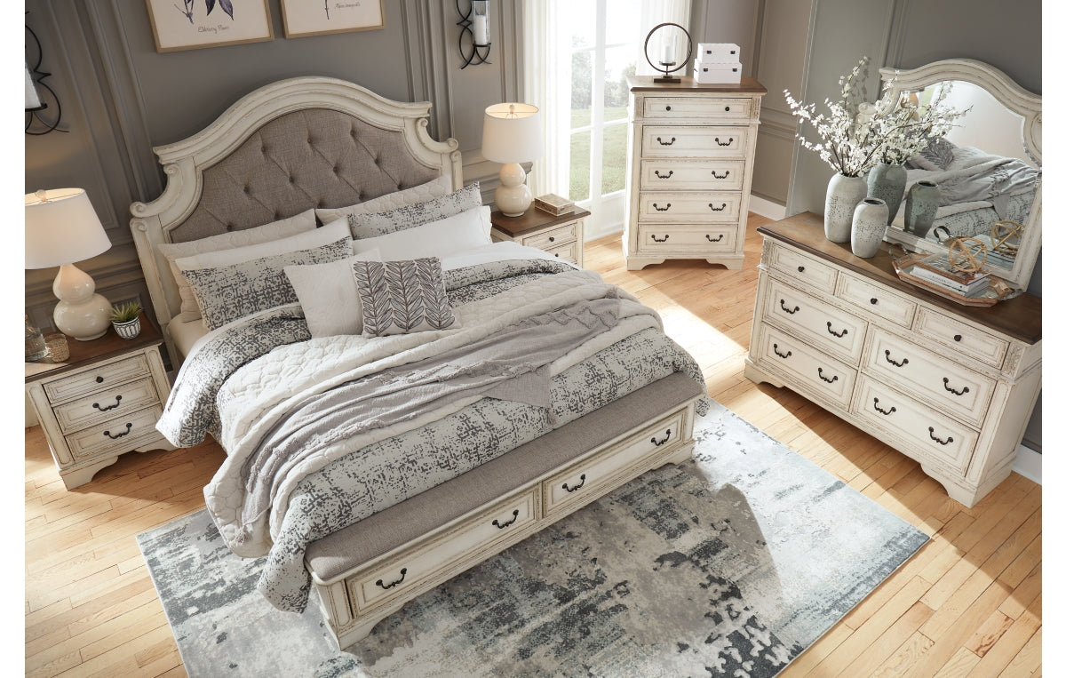 Realyn King Upholstered Storage Bed
