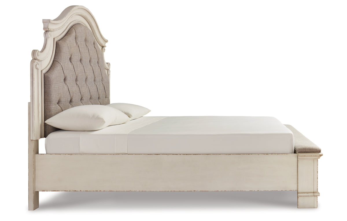 Realyn King Upholstered Storage Bed