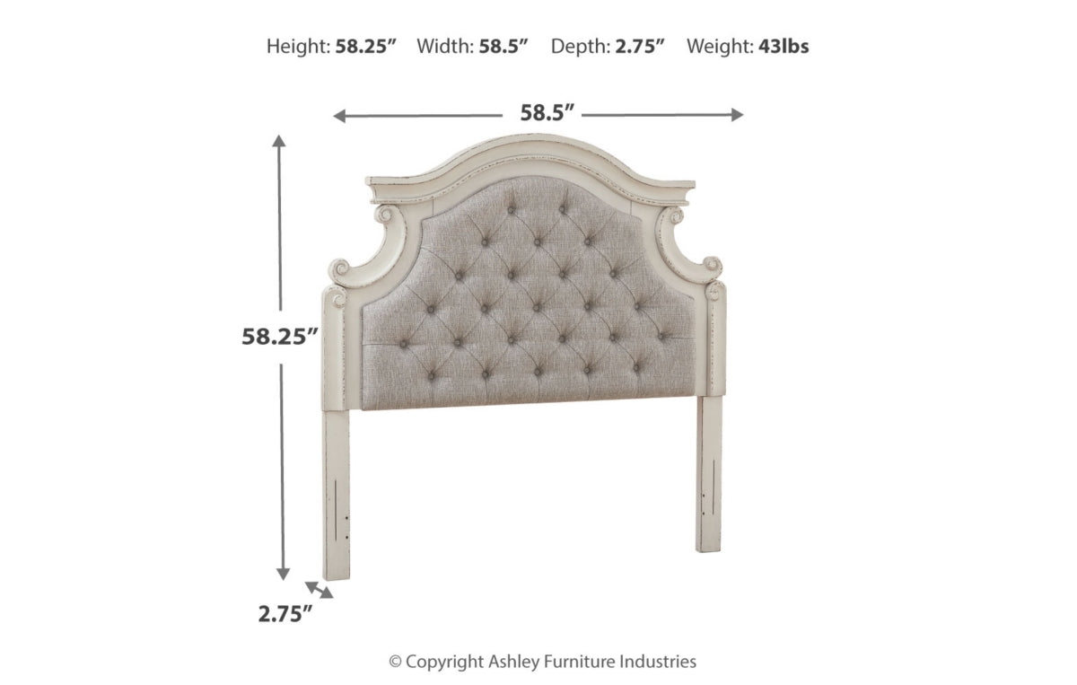 Realyn Full Upholstered Panel Headboard