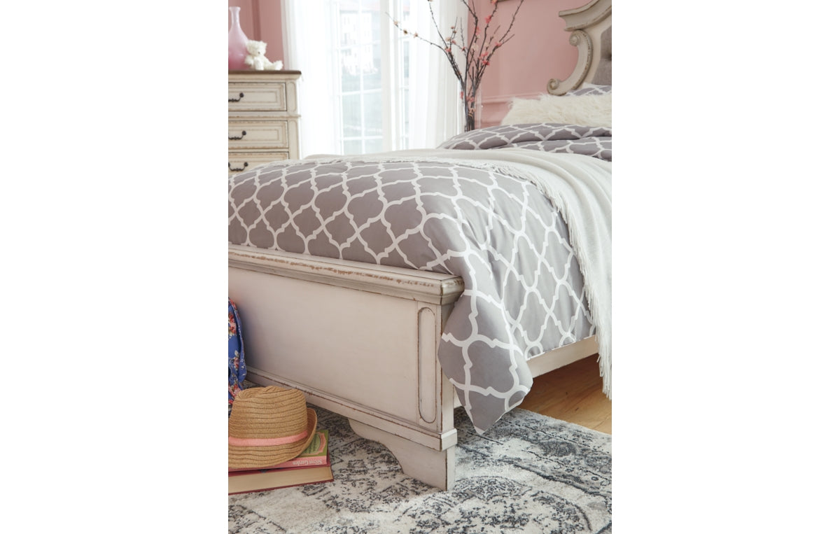 Realyn California King Upholstered Panel Bed