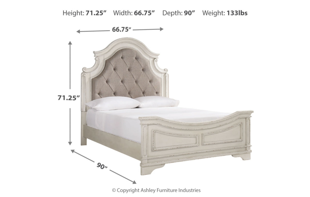 Realyn Queen Upholstered Panel Bed