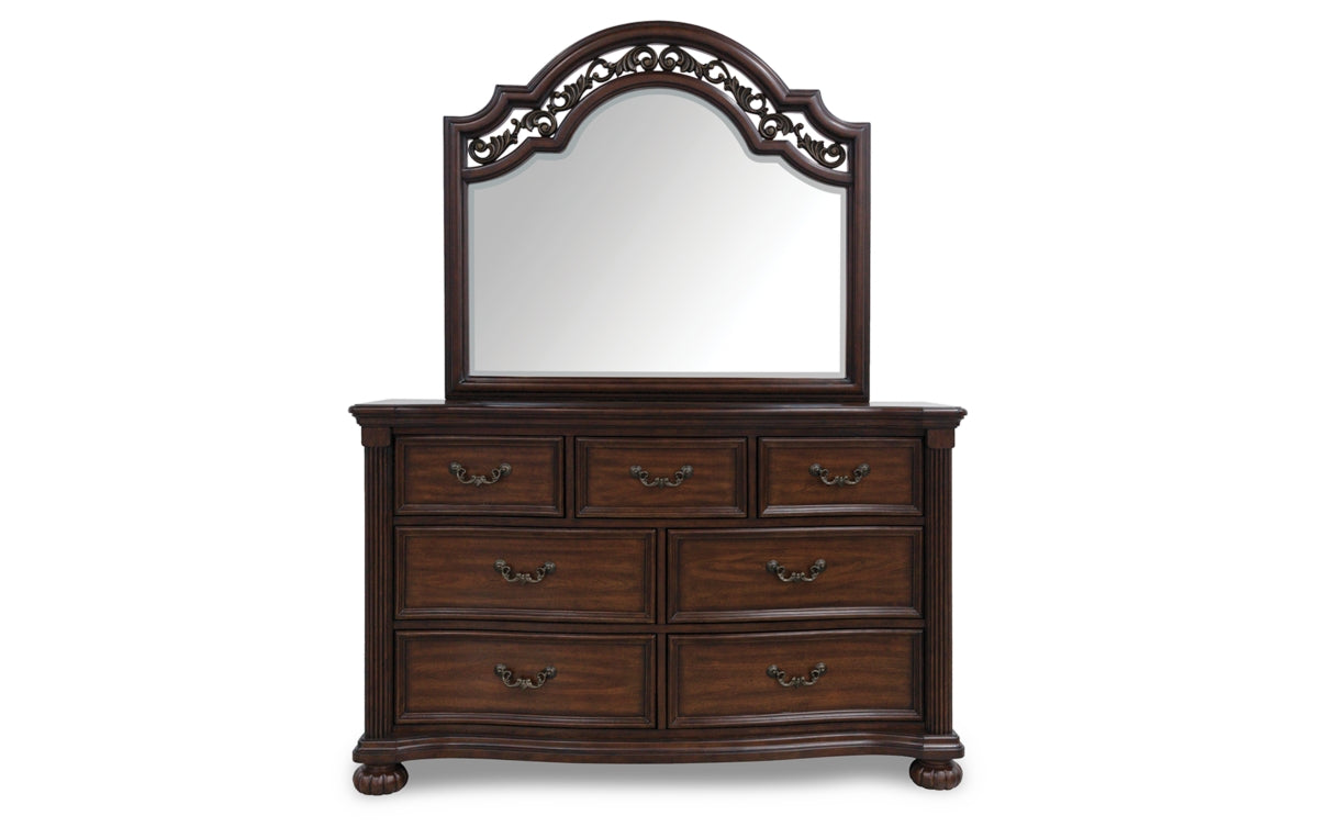 Lavinton King Poster Bed, Dresser, Mirror and Chest