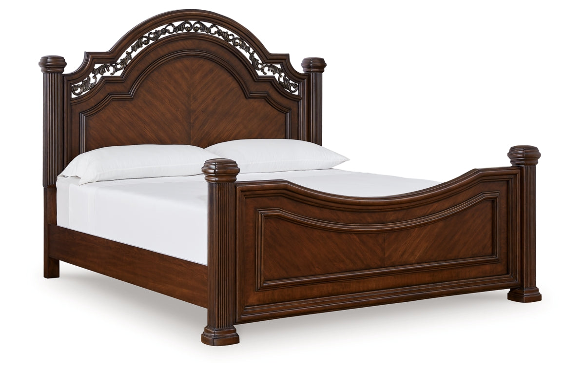 Lavinton King Poster Bed, Dresser, Mirror and Chest