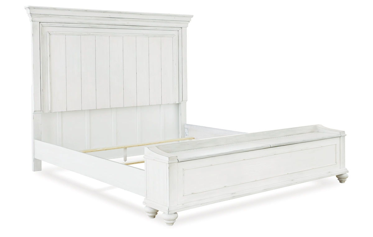 Kanwyn Queen Panel Bed with Storage Bench
