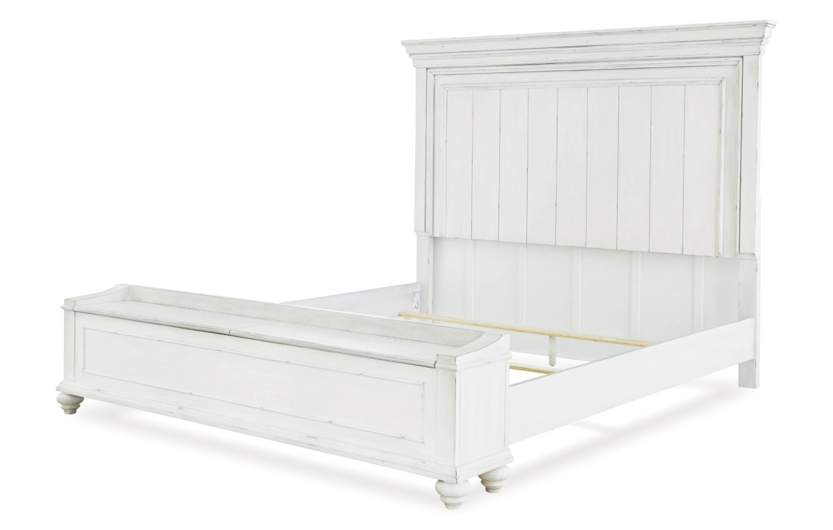Kanwyn King Panel Bed with Storage Bench