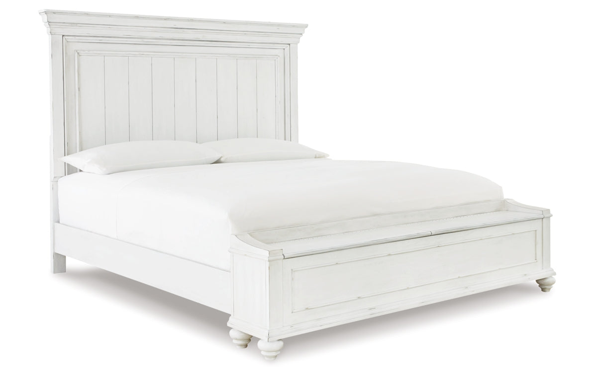 Kanwyn Queen Panel Bed with Storage Bench