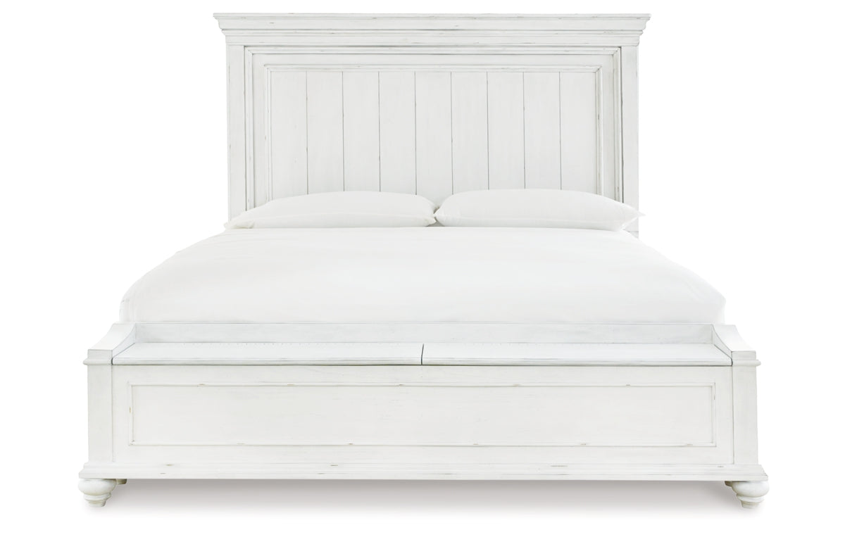 Kanwyn Queen Panel Bed with Storage Bench