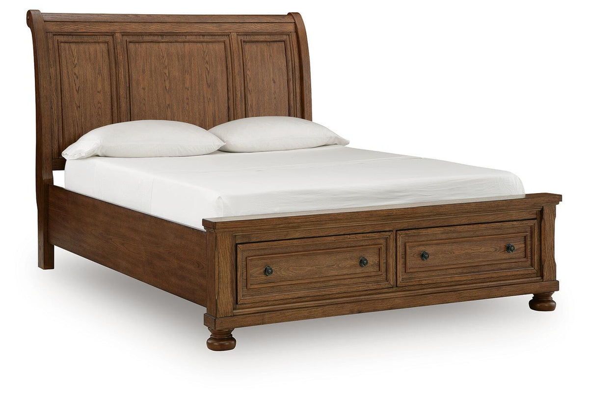 Zackaryn Queen Sleigh Storage Bed