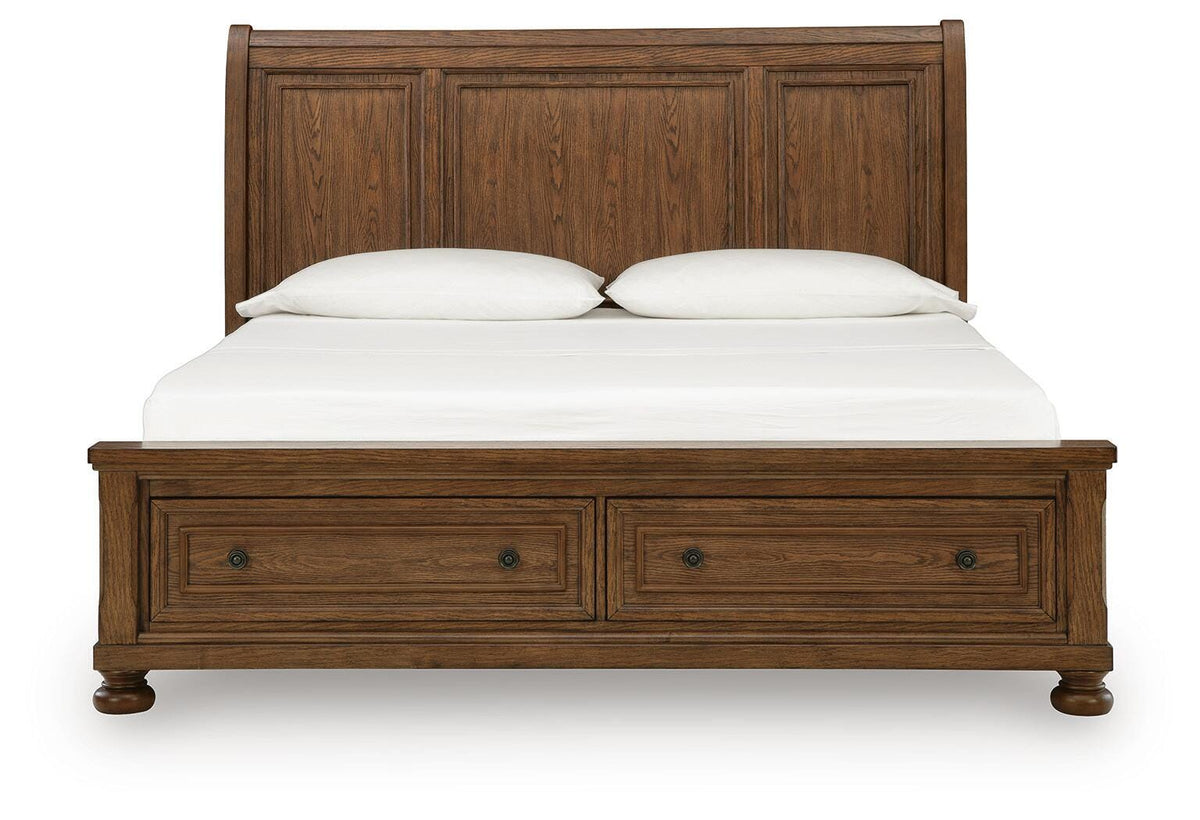 Zackaryn King Sleigh Storage Bed