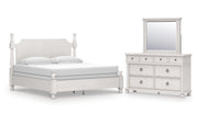 Rowlenstown King Poster Bed, Dresser and Mirror