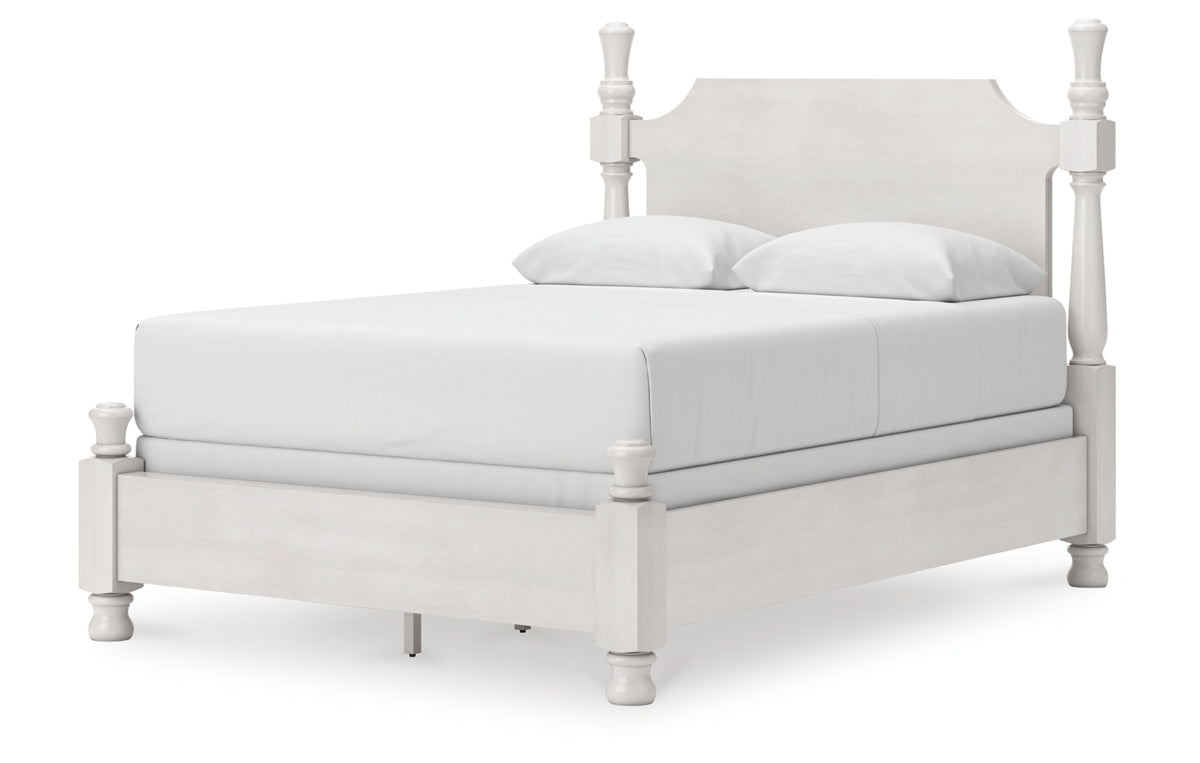 Rowlenstown Queen Poster Bed, Dresser, Mirror and Nightstand