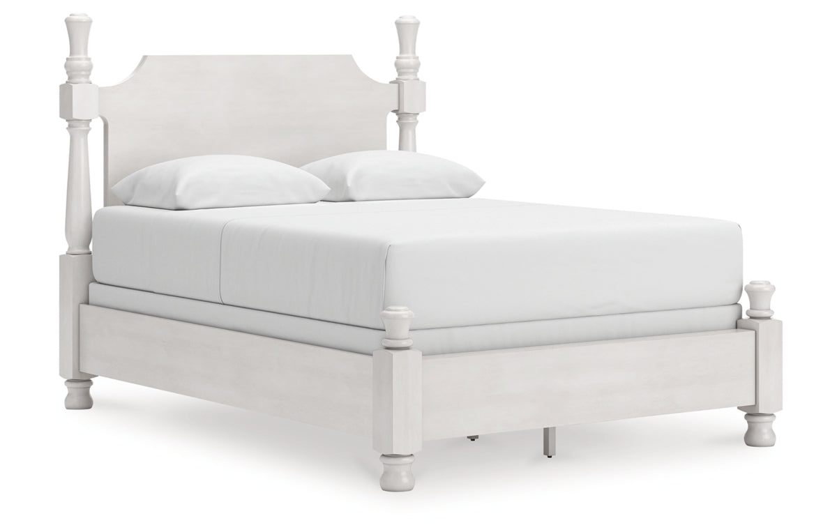 Rowlenstown Queen Poster Bed, Dresser, Mirror and Nightstand
