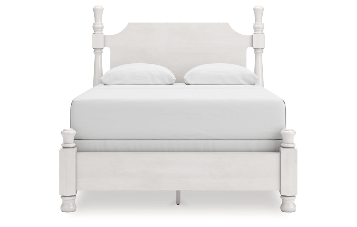 Rowlenstown Queen Poster Bed, Dresser, Mirror and Nightstand