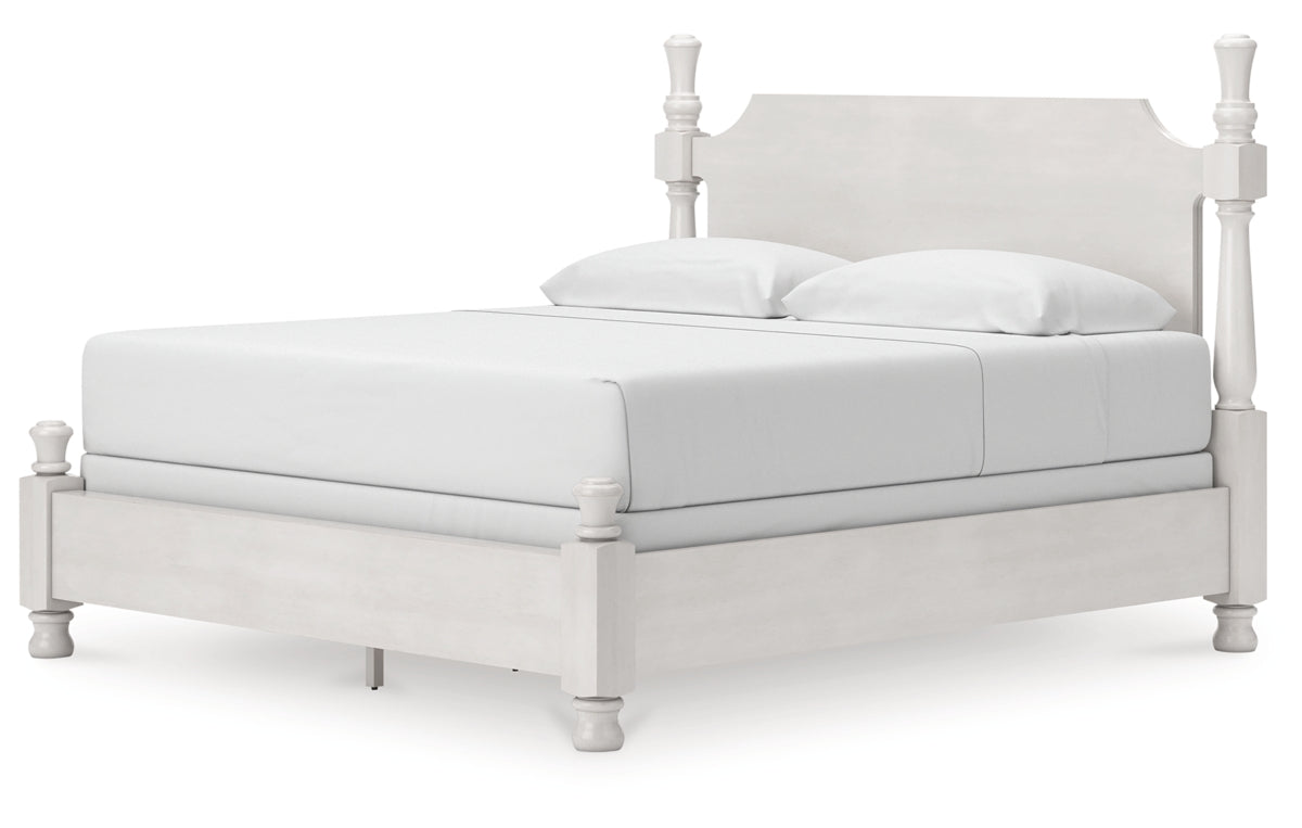Rowlenstown King Poster Bed, Dresser, Mirror and Nightstand
