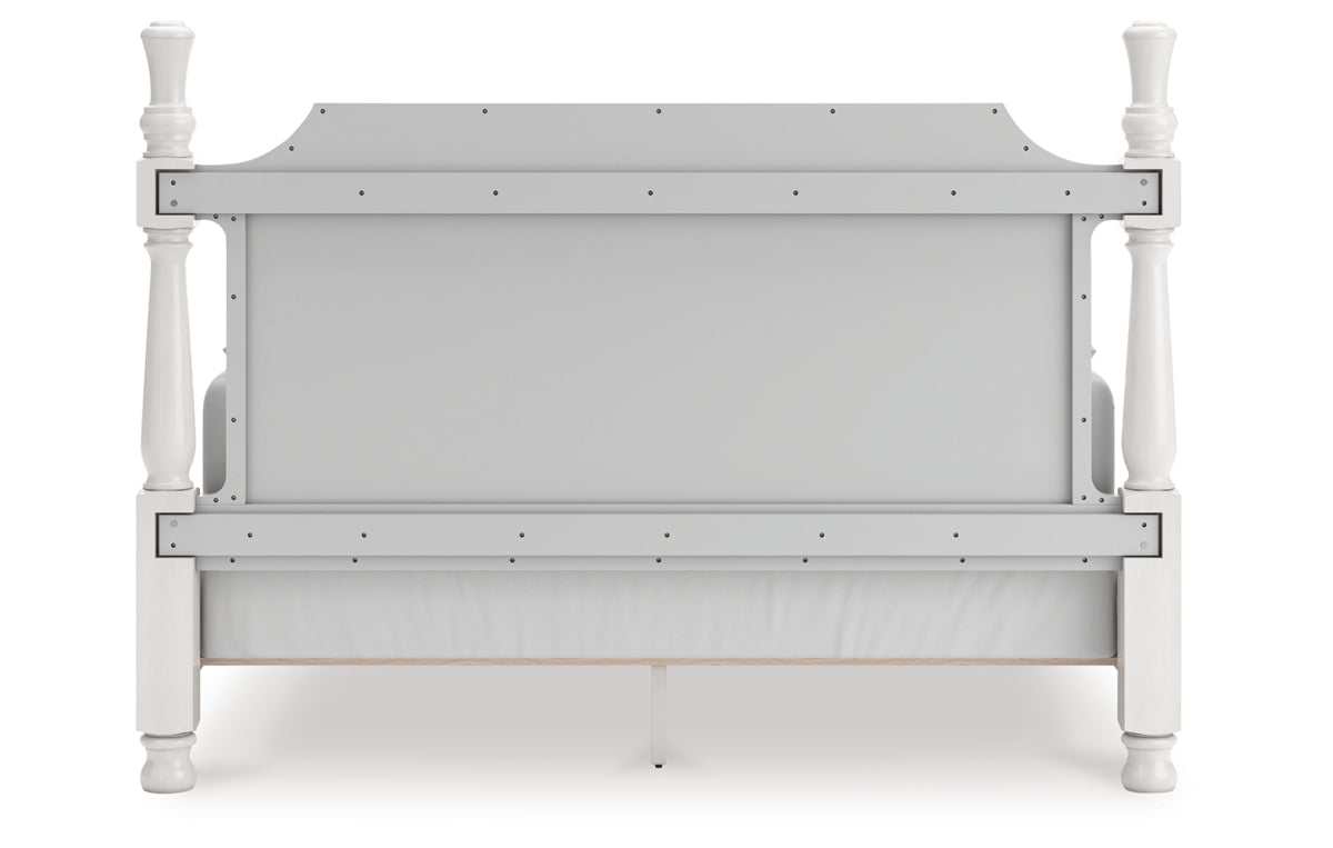 Rowlenstown King Poster Bed, Dresser, Mirror and Nightstand