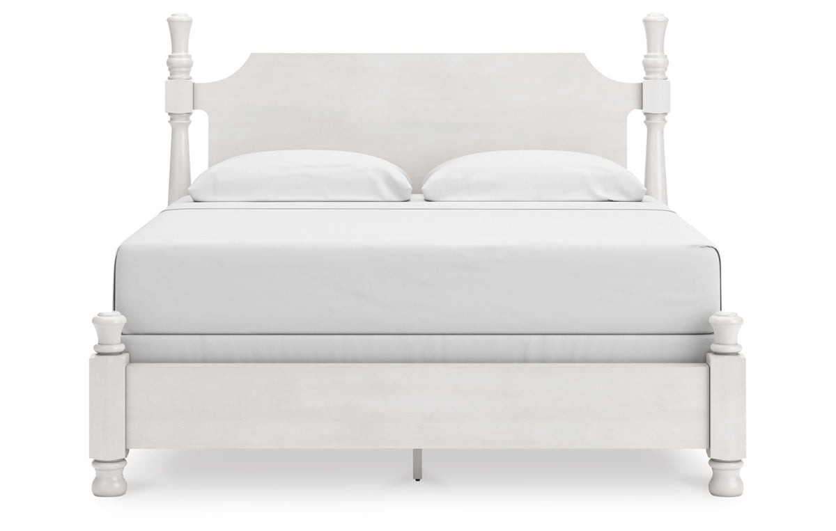 Rowlenstown King Poster Bed, Dresser, Mirror and Nightstand