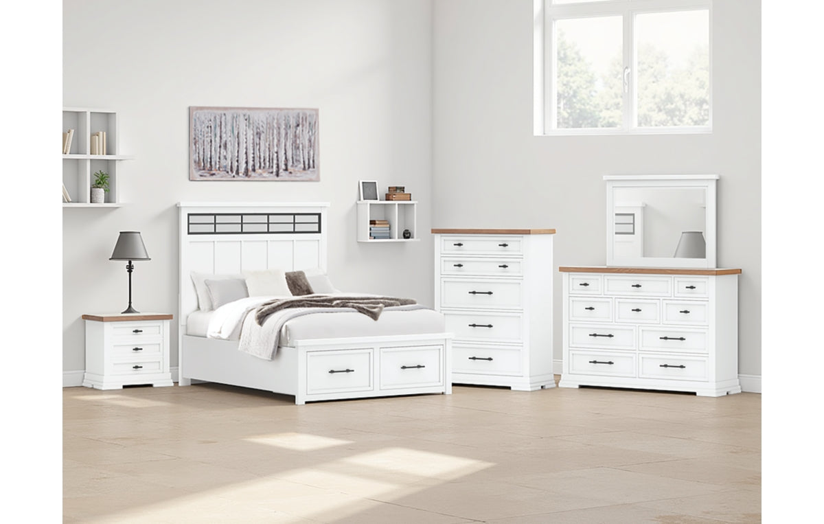 Ashbryn Queen Panel Storage Bed