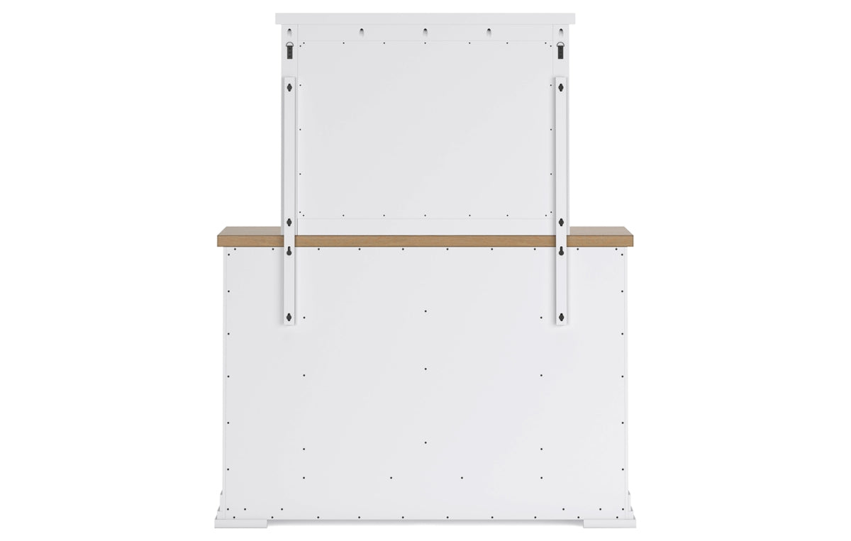 Ashbryn California King Panel Storage Bed, Dresser, Mirror, Chest and Nightstand