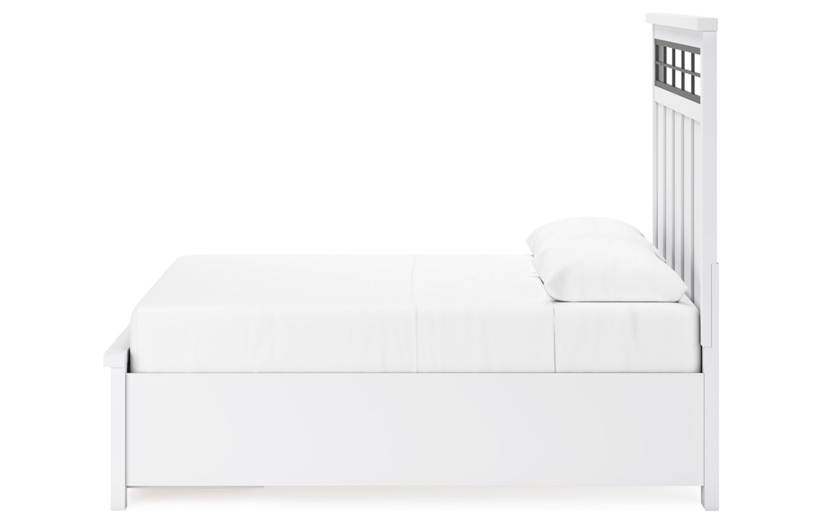 Ashbryn Queen Panel Storage Bed, Dresser, Mirror, Chest and Nightstand