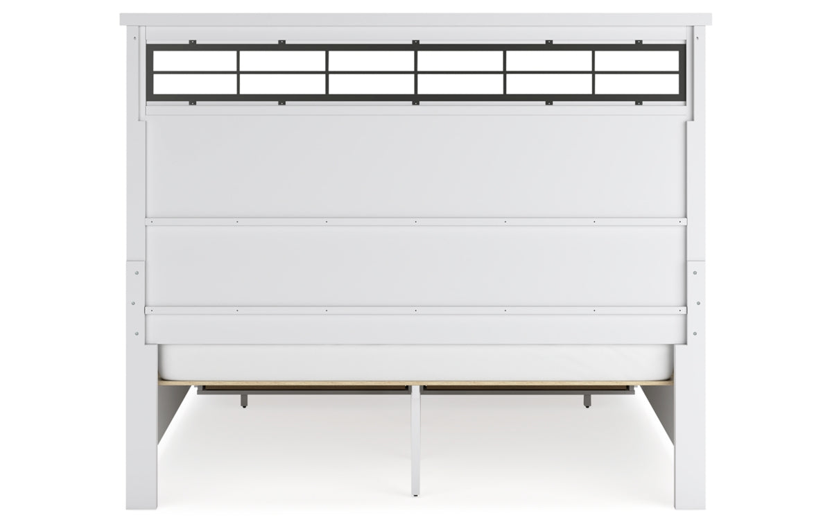 Ashbryn California King Panel Storage Bed, Dresser, Mirror, Chest and Nightstand