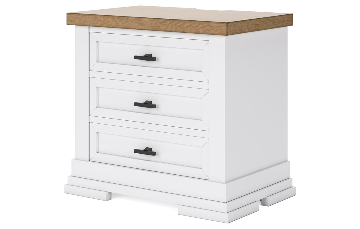 Ashbryn California King Panel Storage Bed, Dresser, Mirror, Chest and Nightstand