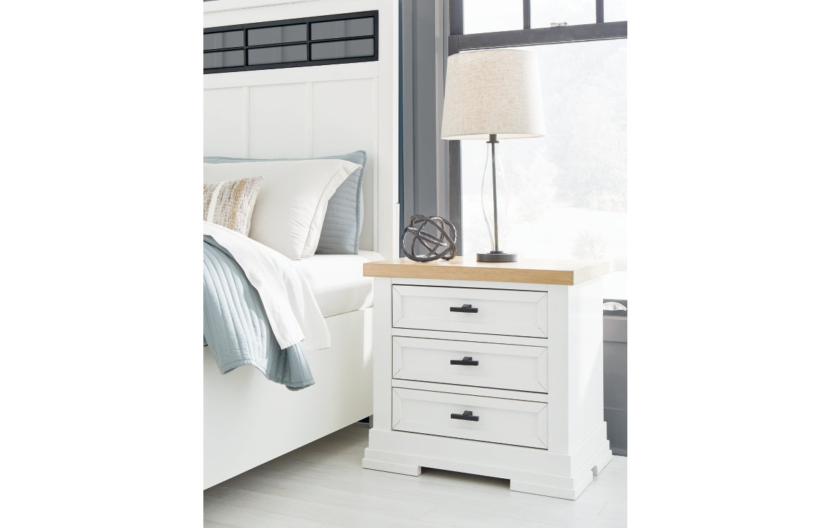 Ashbryn California King Panel Storage Bed, Dresser, Mirror, Chest and Nightstand