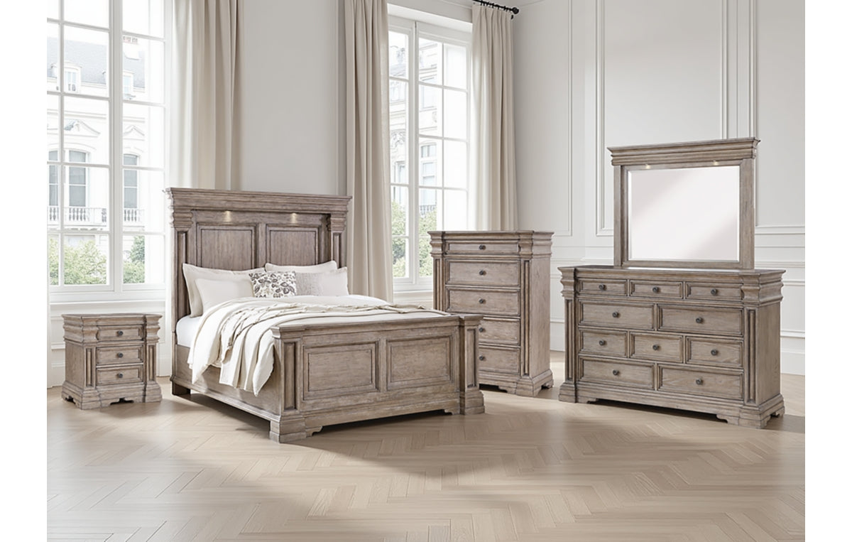 Blairhurst Queen Panel Bed, Dresser, Mirror, Chest and Nightstand