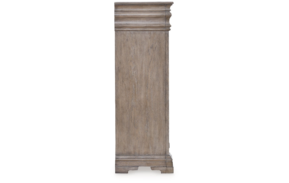 Blairhurst California King Panel Bed, Dresser, Mirror, Chest and Nightstand