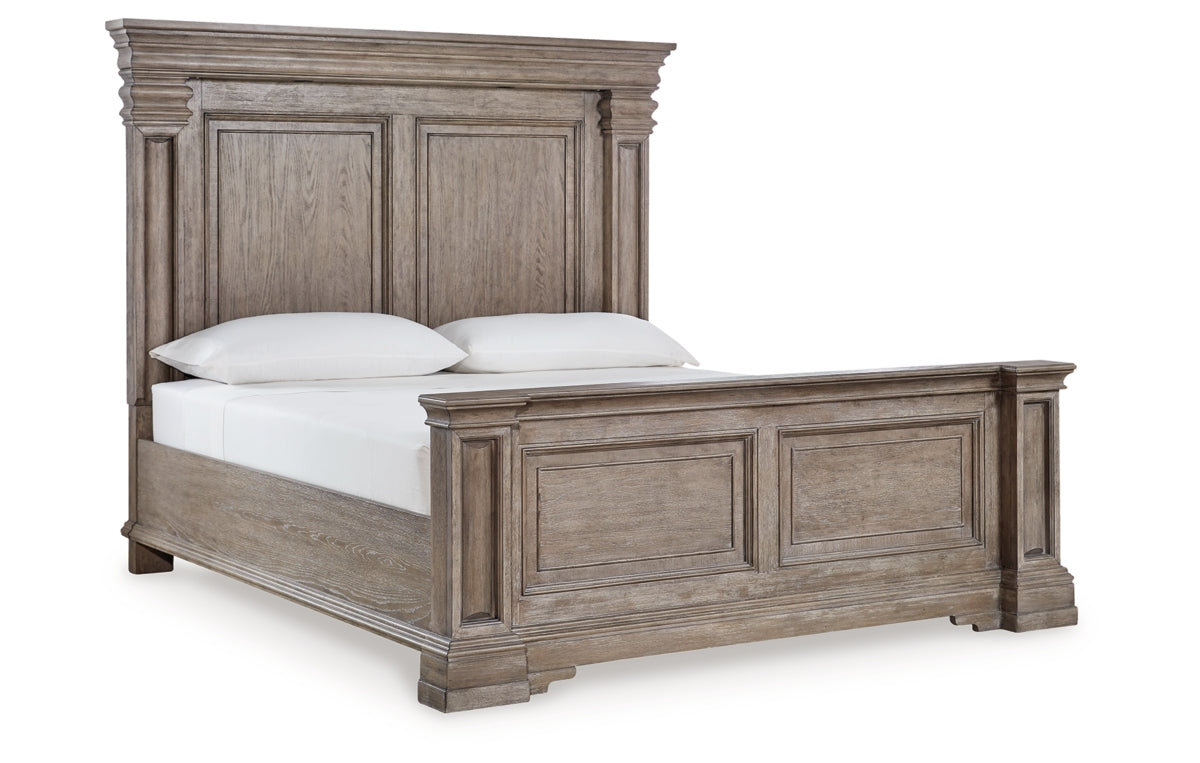 Blairhurst California King Panel Bed, Dresser, Mirror, Chest and Nightstand