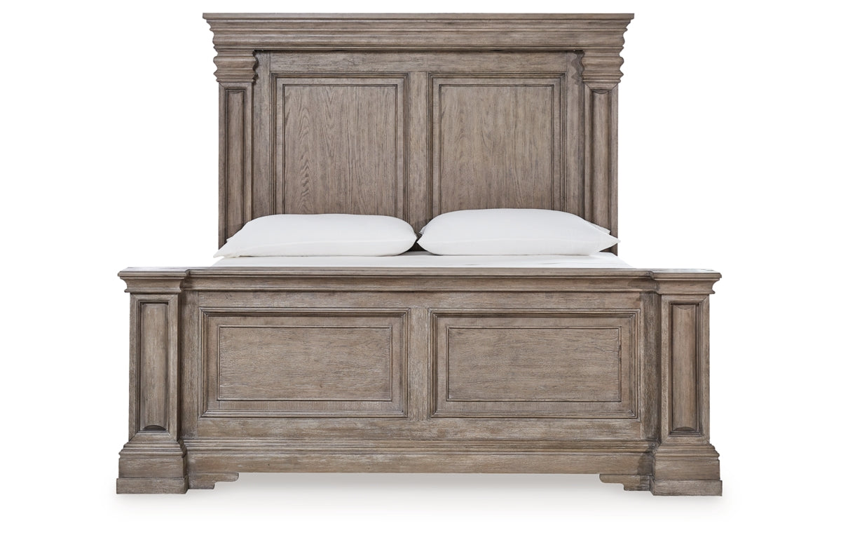 Blairhurst California King Panel Bed, Dresser, Mirror, Chest and Nightstand