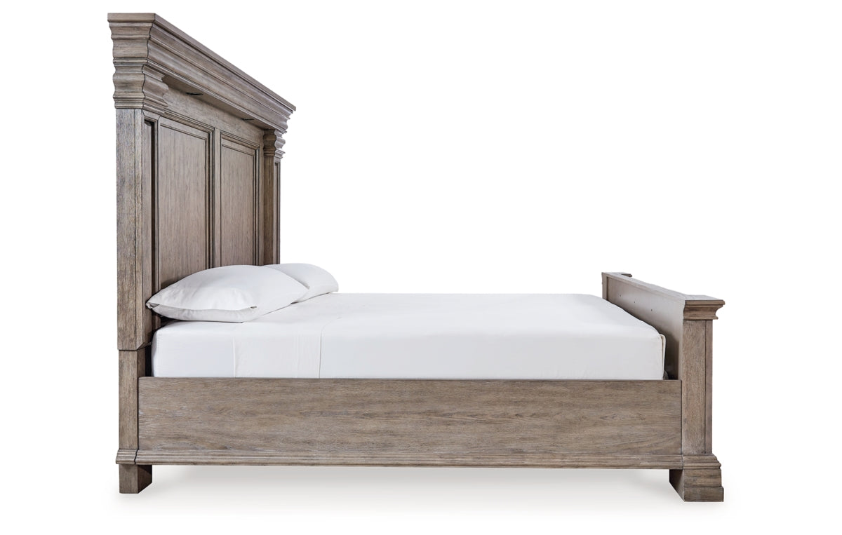 Blairhurst California King Panel Bed, Dresser, Mirror, Chest and Nightstand
