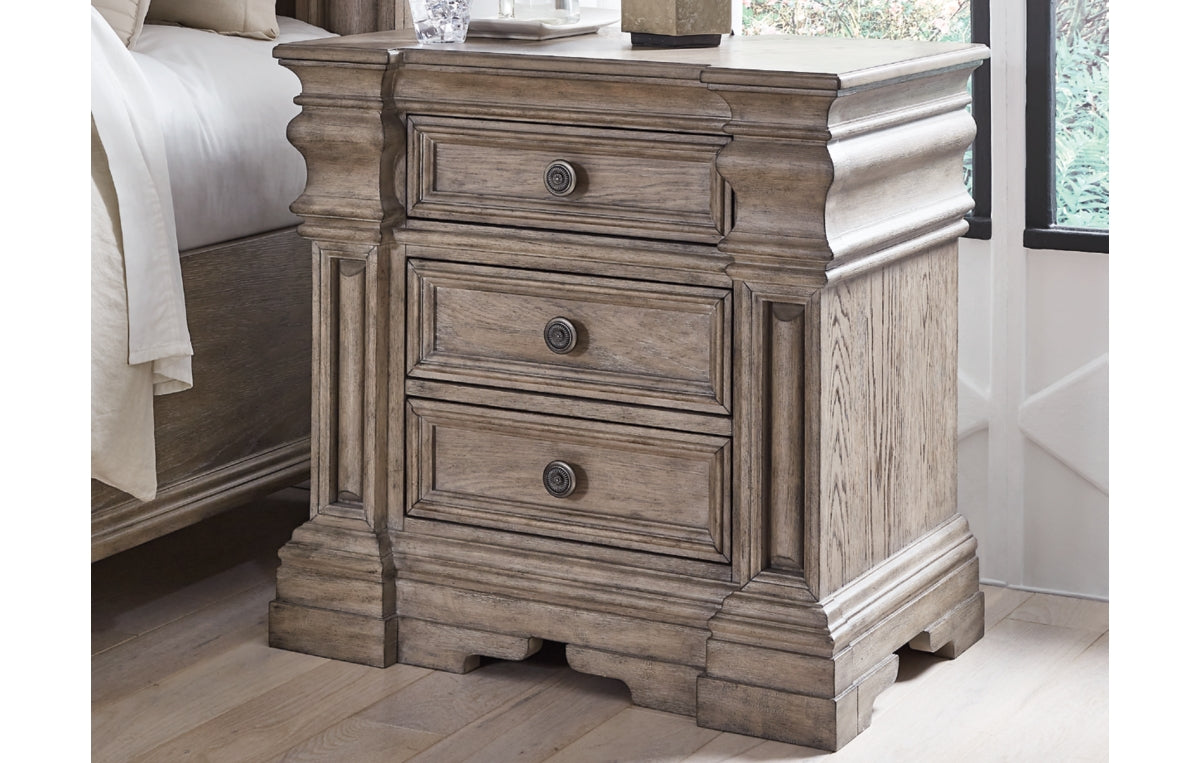Blairhurst California King Panel Bed, Dresser, Mirror, Chest and Nightstand