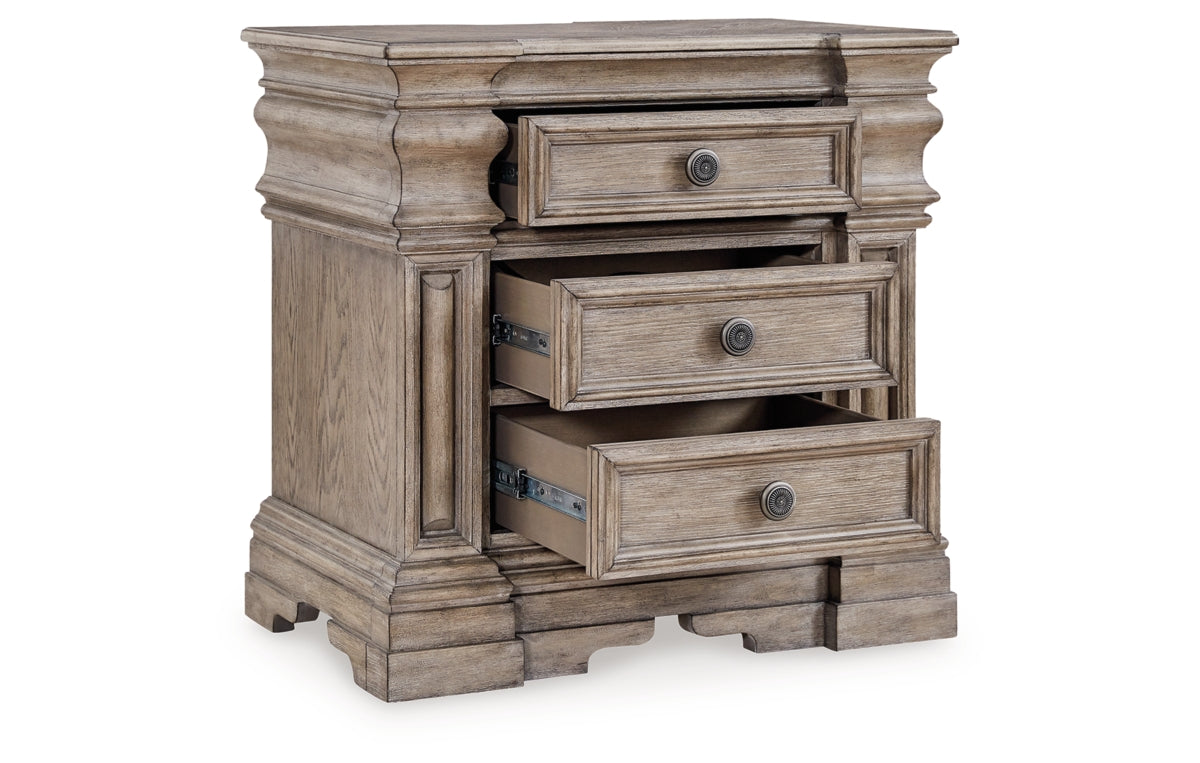Blairhurst California King Panel Bed, Dresser, Mirror, Chest and Nightstand