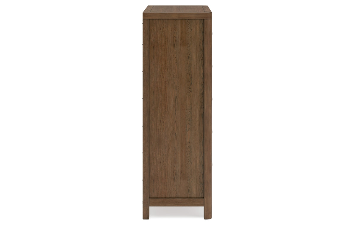 Cabalynn King Upholstered Bed with Mirrored Dresser, Chest and Nightstand