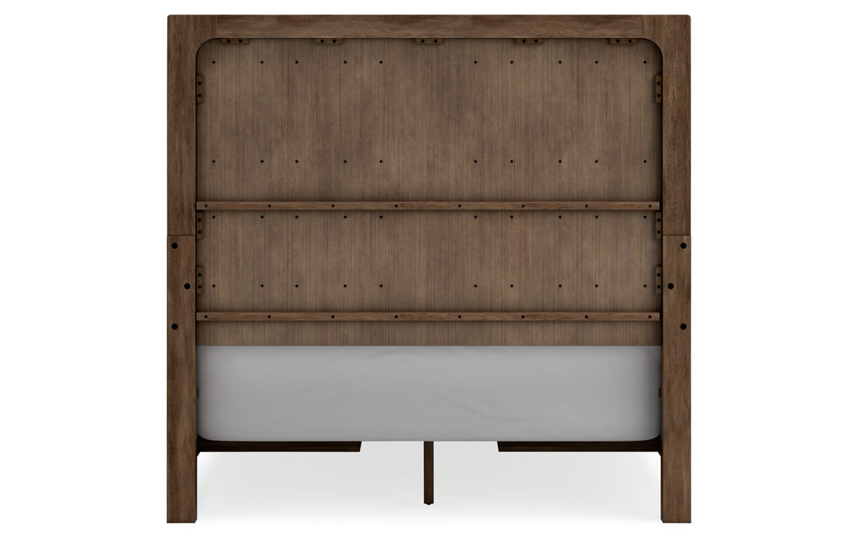 Cabalynn Queen Panel Bed with Storage with Mirrored Dresser, Chest and Nightstand