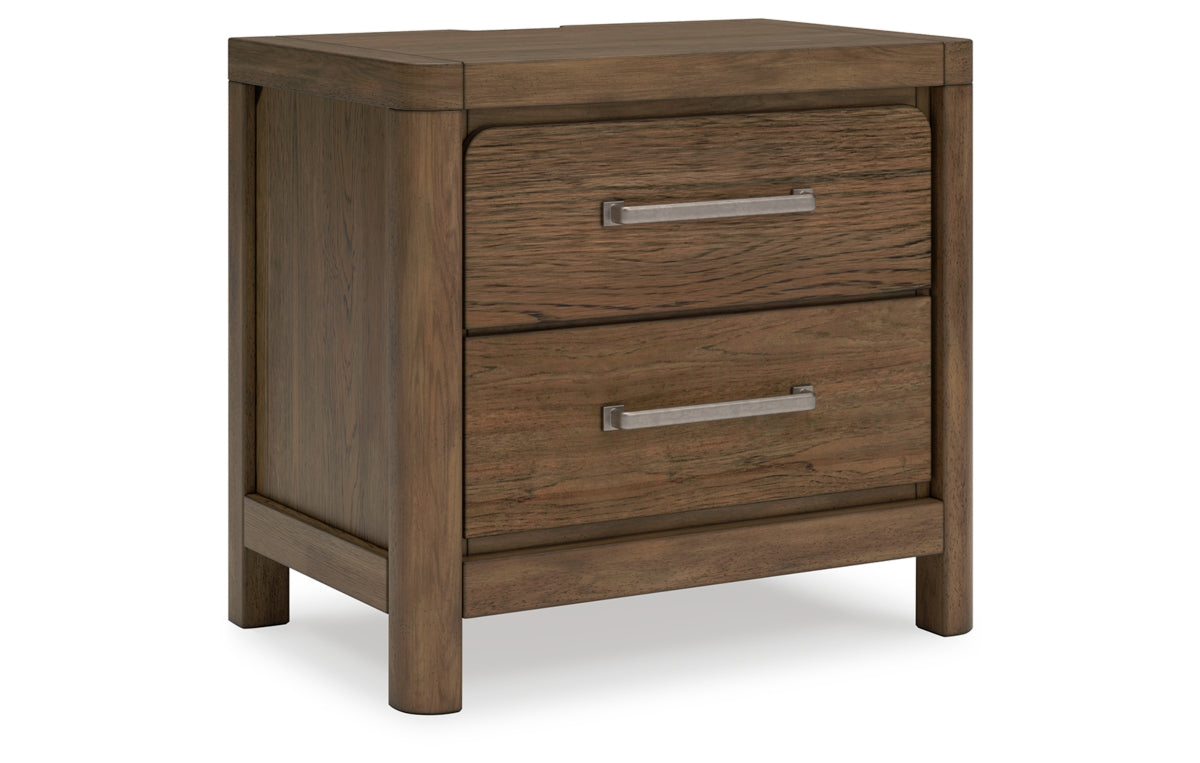 Cabalynn King Upholstered Bed with Mirrored Dresser, Chest and Nightstand