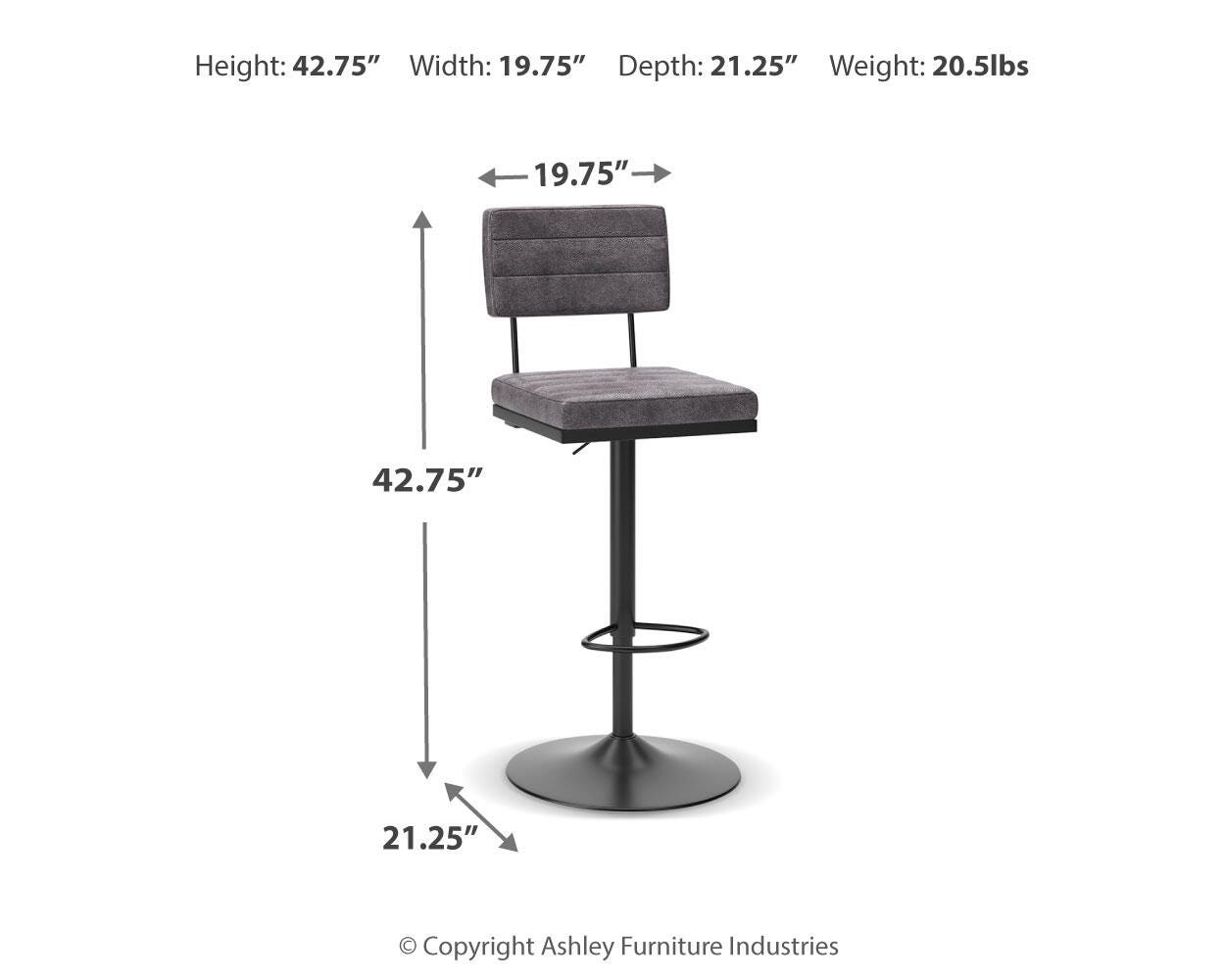 Strumford Bar Height Bar Stool