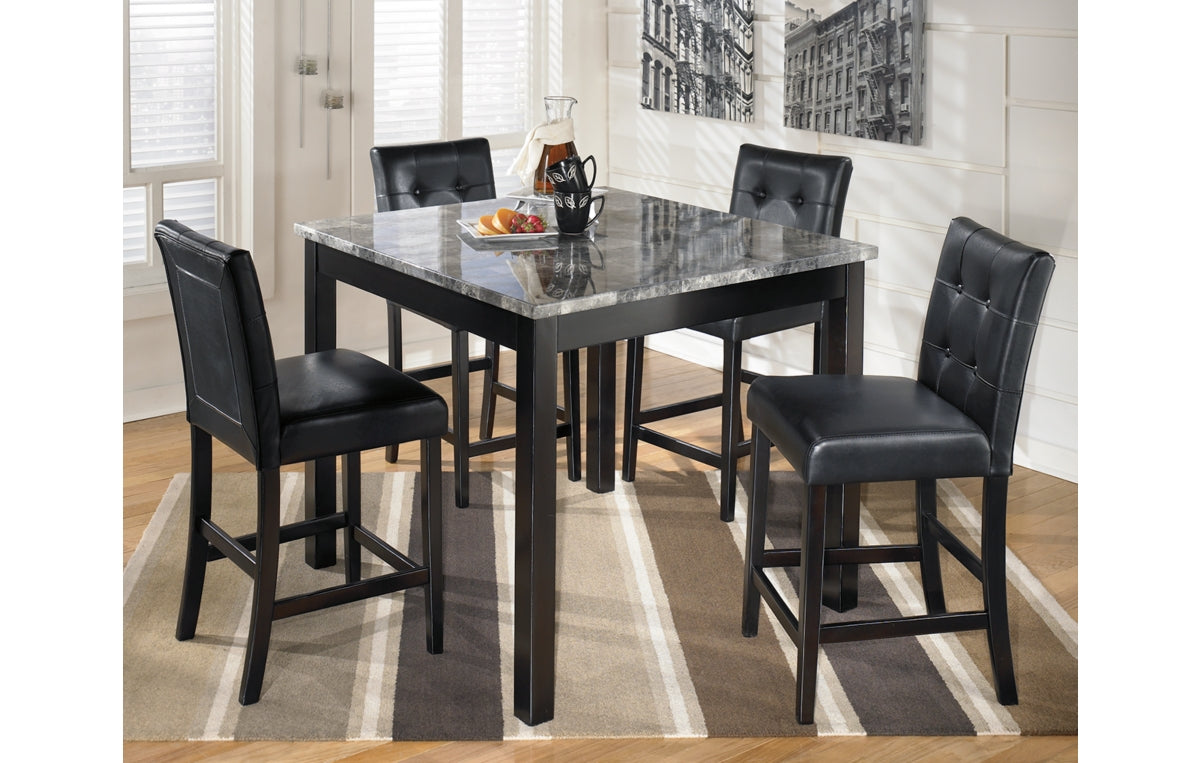 Maysville Counter Height Dining Table and Bar Stools (Set of 5)