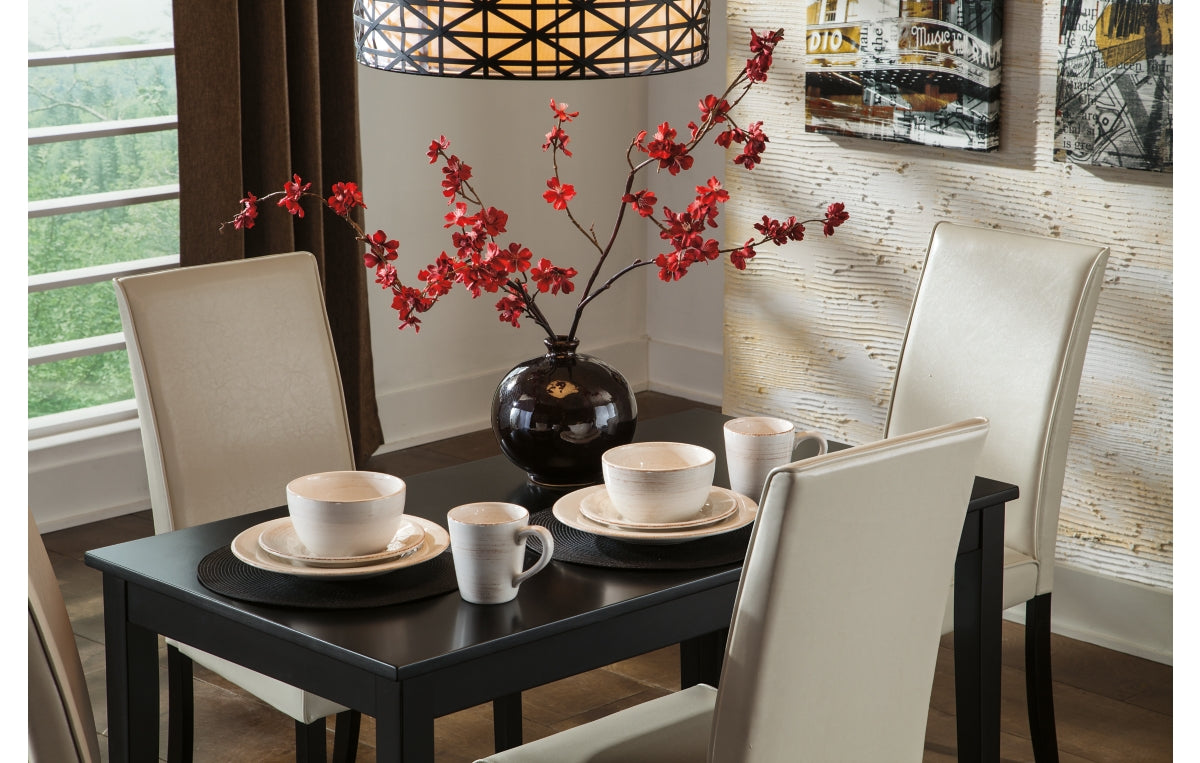 Kimonte Dining Table and 4 Chairs