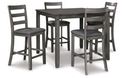 Bridson Counter Height Dining Table and Bar Stools (Set of 5)