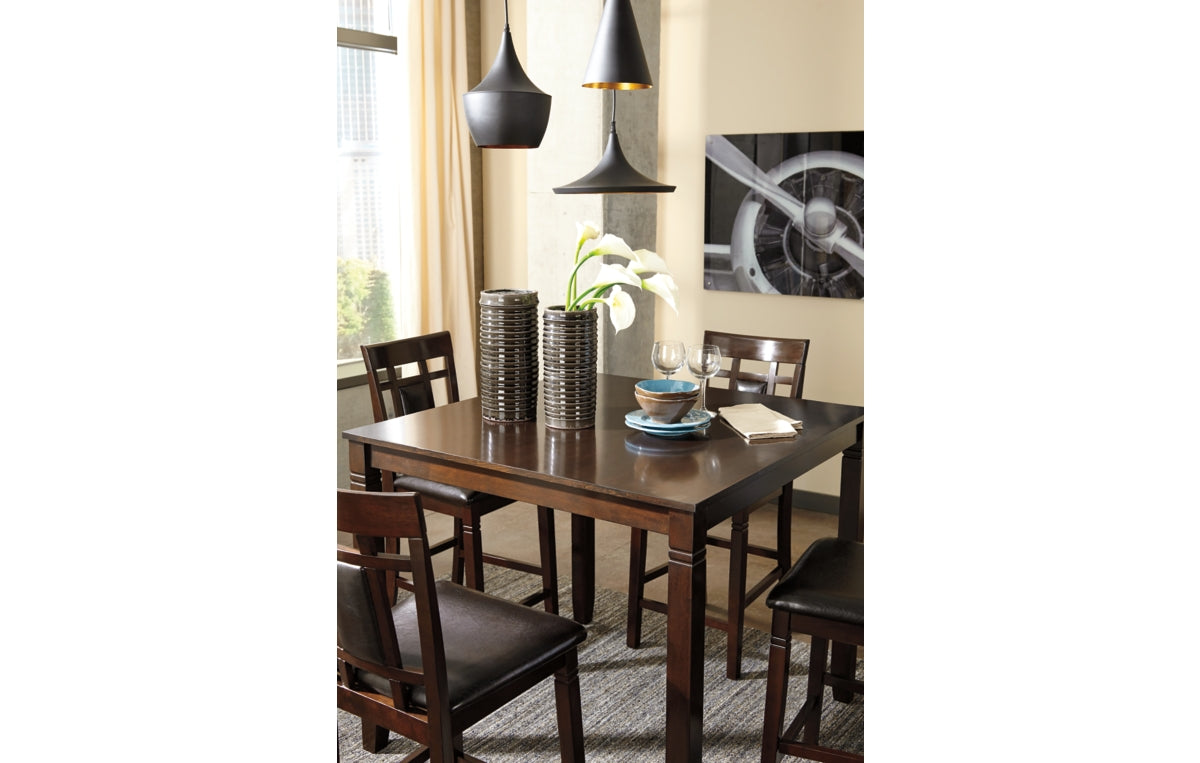 Bennox Counter Height Dining Table and Bar Stools (Set of 5)