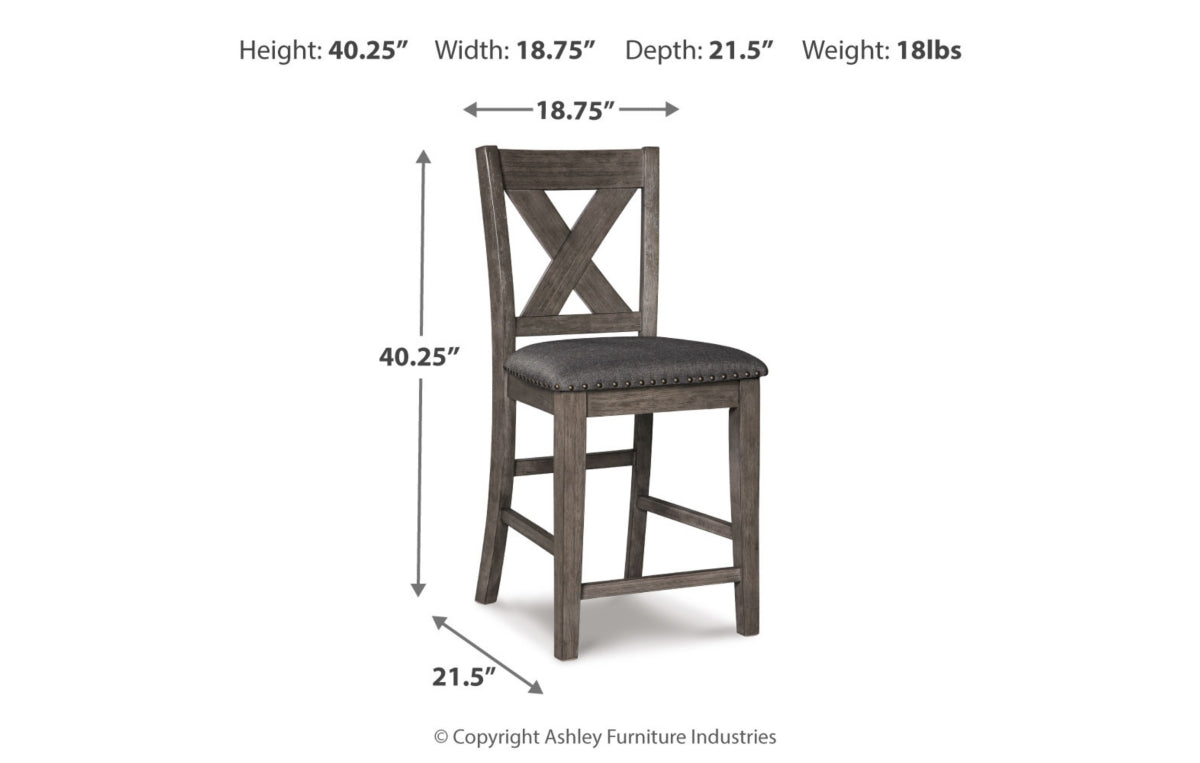 Caitbrook Counter Height Upholstered Bar Stool