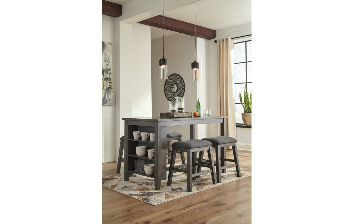 Caitbrook Counter Height Dining Table and 4 Barstools