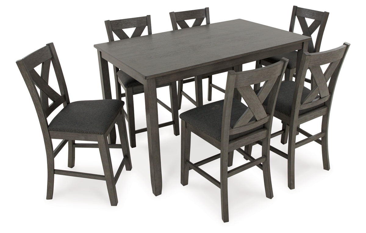 Caitbrook Counter Height Dining Table and Bar Stools (Set of 7)