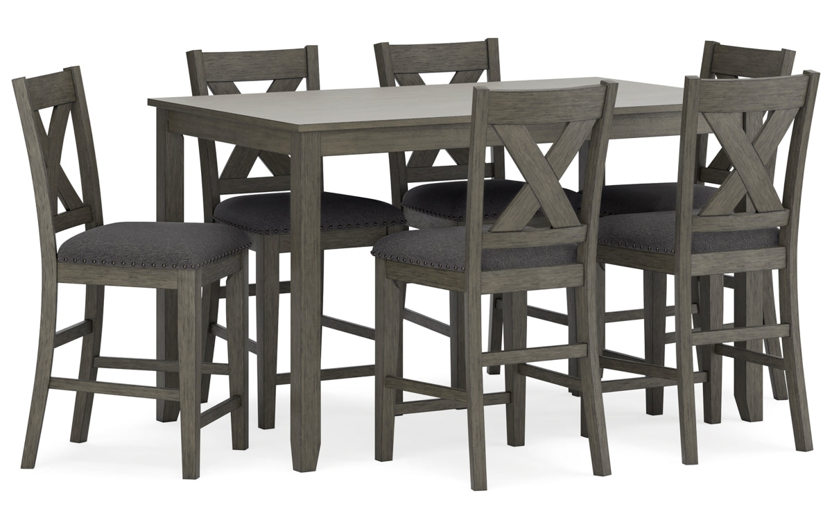 Caitbrook Counter Height Dining Table and Bar Stools (Set of 7)