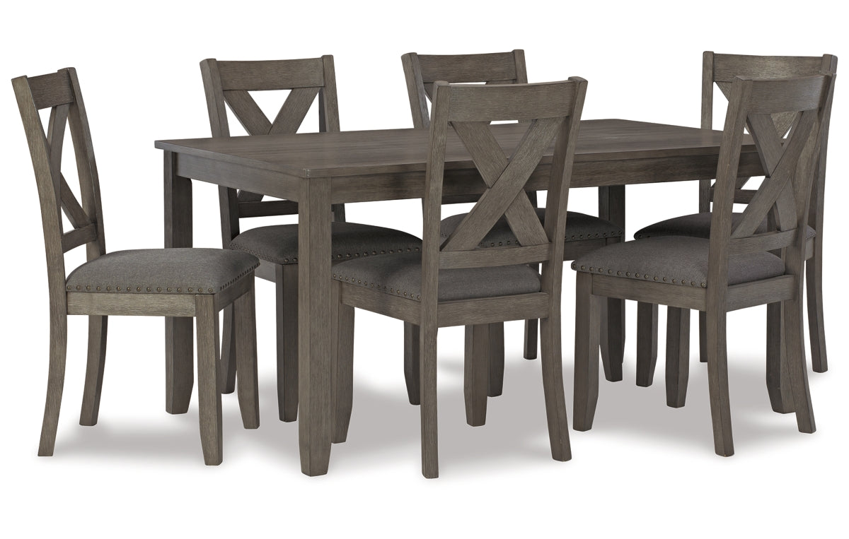 Caitbrook Dining Table and Chairs (Set of 7)