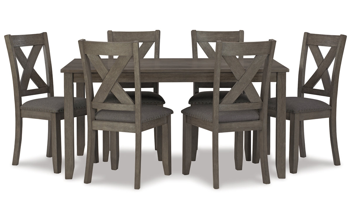 Caitbrook Dining Table and Chairs (Set of 7)