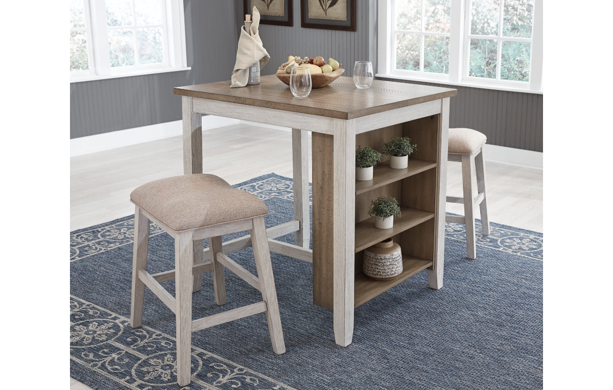 Skempton Counter Height Dining Table and Bar Stools (Set of 3)